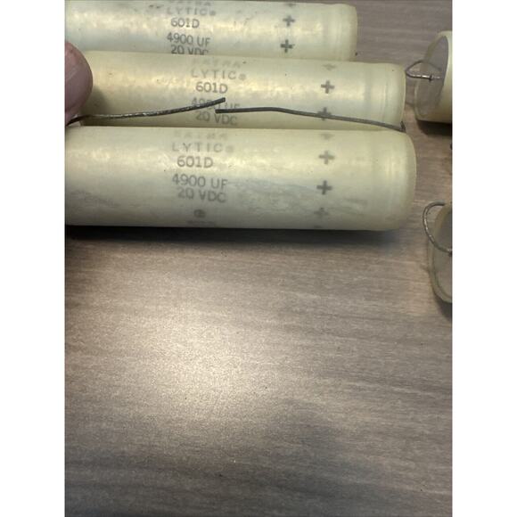 Sprague Extralytic Capacitor 4900 UF 20 VDC Lot Of 6 - Picture 4 of 5